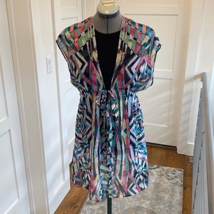 BECCA Purple and Pink Swim Coverup